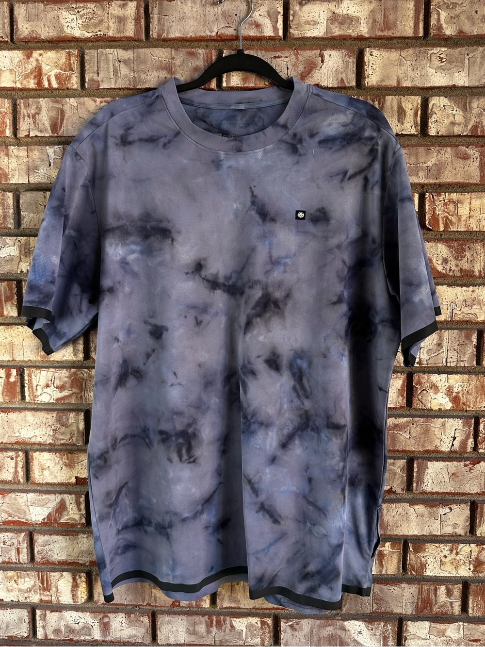 686 Tech Mesh T Shirt Tye Dye Blue Size Large